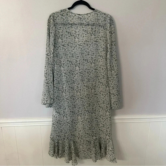 Nasty Gal Women's 3/4 Sleeve Sheer Single Button Daisy Floral Kimono Size M GUC - Picture 11 of 11